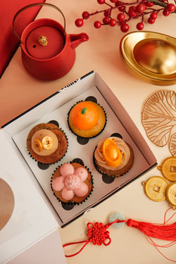 CNY Box of 4 Cupcakes