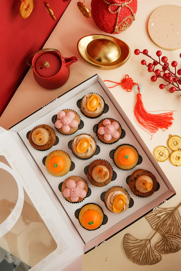 CNY Box of 12 Cupcakes