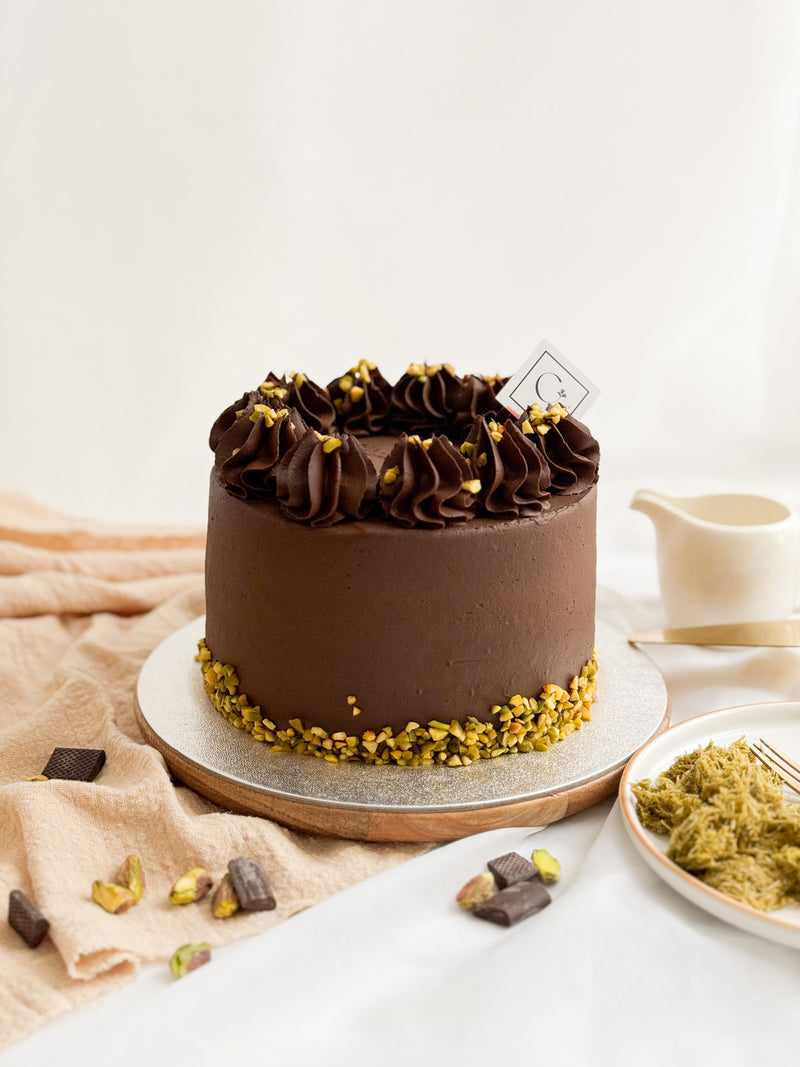 Dubai Chocolate Pistachio Cotton Cake