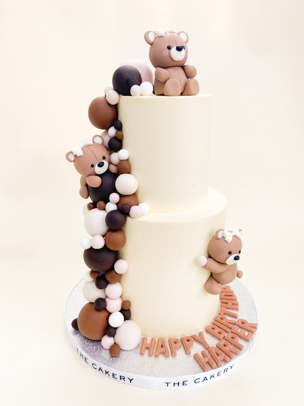 Love And Cakes Paris— Order Send birthday cake vanilla kid | Paris vanilla  design Cake | Teddy Bear layer cake