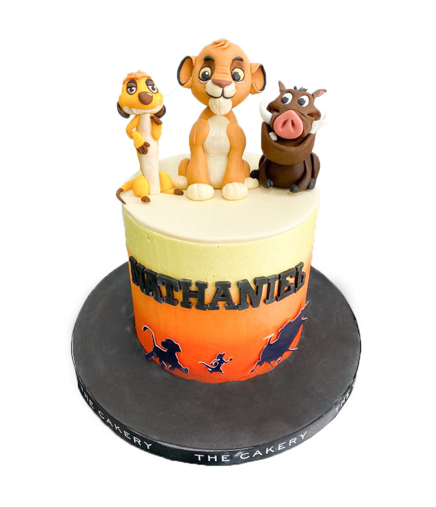 Simba Lion king Birthday Cake Topper Template Printable DIY | Bobotemp